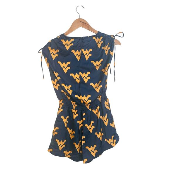 Stewart Simmons West Virginia Mountaineers Romper XS – Navy & Gold Game Day NWT - Picture 5 of 13